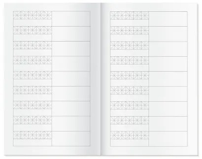 Тетрадь для записи иероглифов А6 32л "Инь и ян" клетка - фото 3