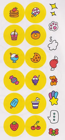 Сладости. Аниме-раскраски с наклейками - фото 5