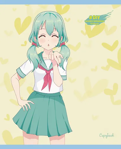 Тетради в клетку Listoff, "DIY Collection. Милашки", 48 листов, 10 штук, в ассортименте - фото 7