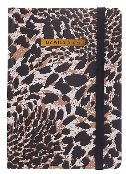 Ежедневник недатированный «Leopard» А5, 128 листов, Brauberg - фото 1