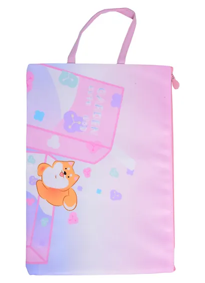 Папка для тетрадей А4 "Корги" молния, ручка, ассорти - фото 3