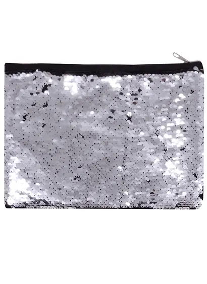 Папка для тетрадей А5 "Black c пайетками" на молнии - фото 1