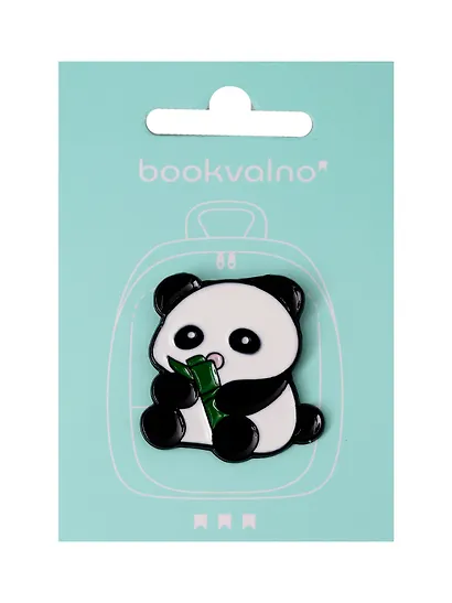 Значок Панда с бамбуком (металл) (12-5769-A7) - фото 1