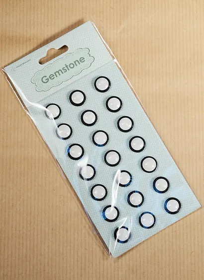 Жемчужины с метал. обводкой (21шт.) (155х71) (2000136) - фото 2