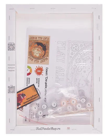 Картина по номерам "Спи днем, ночью играй", на подрамнике, 30х40 см - фото 5