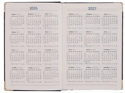 Ежедневник дат. 2026г. А5 176л "Business Premium. Impact" темно-коричневый, 7Б, иск.кожа, обл.поролон, тв.переплет, мет.уголки, тонир.блок, зол.торец, справ.мат-лы, 2 ляссе, инд.уп - фото 4