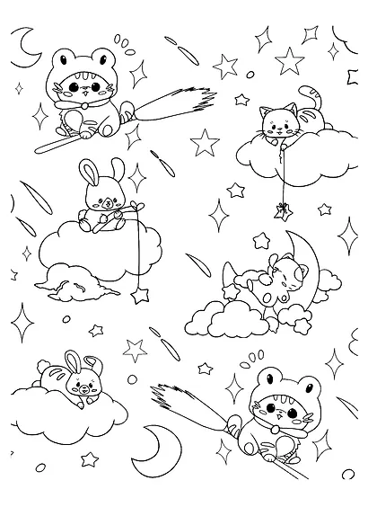 РАСКРАСКА АНИМЕ. МИЛЫЕ ЧИБИ - фото 5