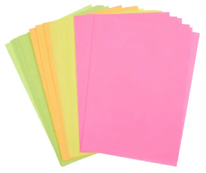 Бумага тонированная А4, 100 листов, 5 цветов х 20 листов, 80г/м2, неон, GoodMark - фото 5