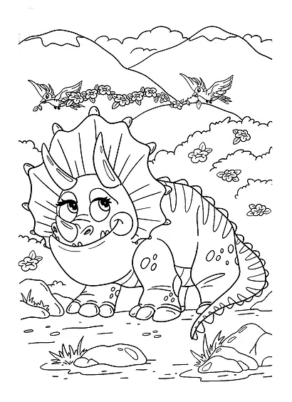 МАКСИ-РАСКРАСКА с наклейками. ДИНОЗАВРЫ - фото 5