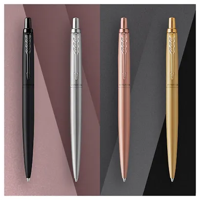 Ручка шариковая Parker, Jotter XL Monochrome 2020 Pink Gold, подарочная синяя 1 мм - фото 4