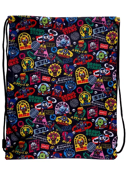 Мешок для сменной обуви "Brawl Stars. Black Edition" 1отд., 320*410мм - фото 1