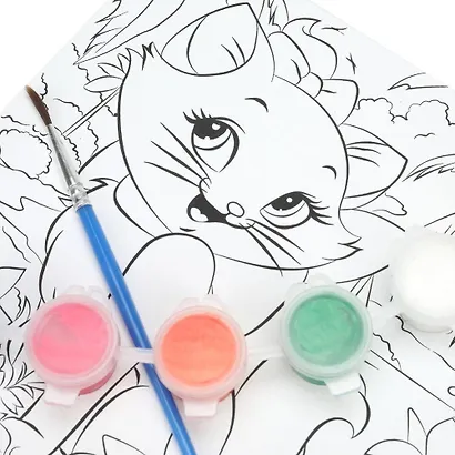 Холст по номерам 15 х 15 см "Кошечка Мари", Мульти Арт - фото 6