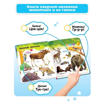 Нажималка. Животные. Говорящая интерактивная электронная книга - фото 2