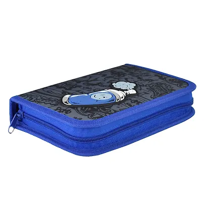 Пенал 1отд. "ГРАФФИТИ" 13.3*20*3.5см, полиэстер, молния, резин.нашивка, сублимац.печать - фото 3