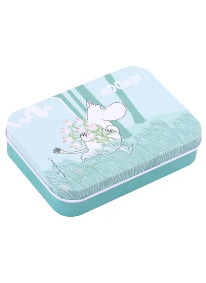 Шкатулка MOOMIN Муми-тролль с букетом (9х7х3) (металл) (12-21695-MT-001) - фото 1