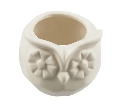 Кашпо Сова (белая) (керамика) (8х8) (12-06650-202306-102) - фото 4