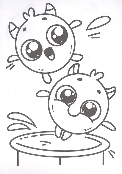 РАСКРАСКА А5 эконом. МИЛЫЕ МОНСТРИКИ - фото 2