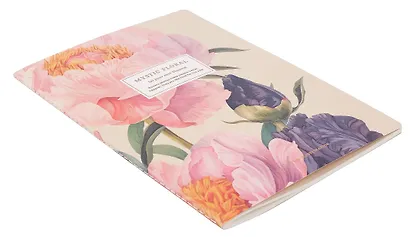Тетрадь 194*266, 40 листов в клетку "Blossom. Peonies", сшивка - фото 2