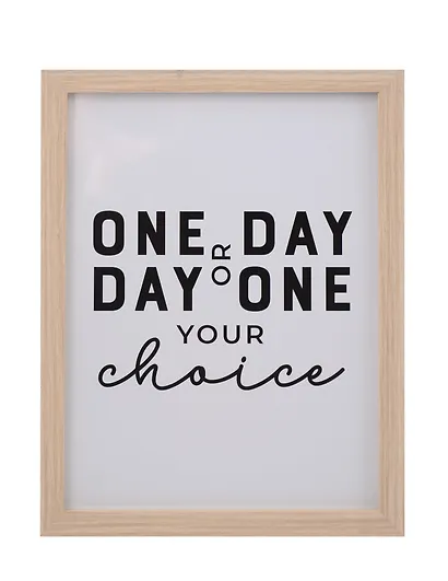 Фоторамка 15*20 "One day or day one" светлое дерево - фото 1
