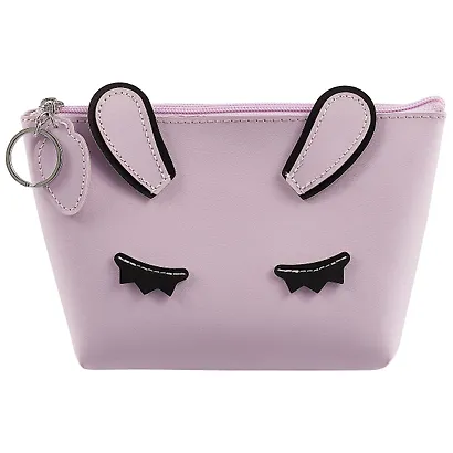 Косметичка на молнии Мордочка с глазками и ушками (PU) (20×15) (ПВХ бокс) (12-7260A-2) - фото 2