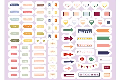 Стикербук. Наклейки для ежедневника - фото 4