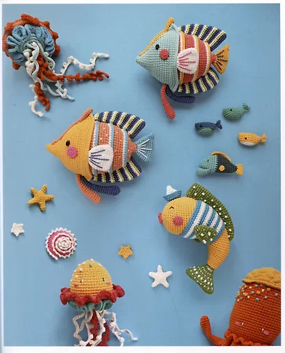 Амигуруми. Русалочка и обитатели подводного мира: вяжем морских персонажей - фото 13