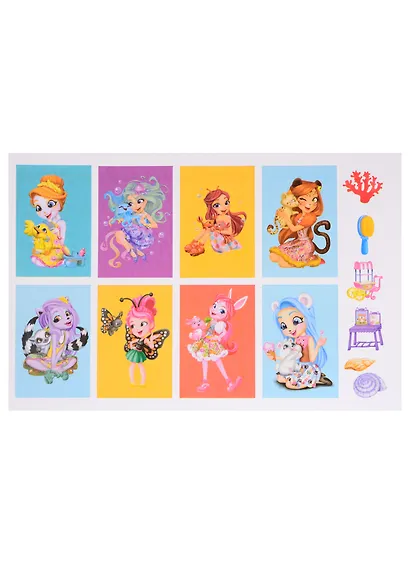 Наклей и раскрась по номерам № НРПН 2020 ("Энчантималс") - фото 2