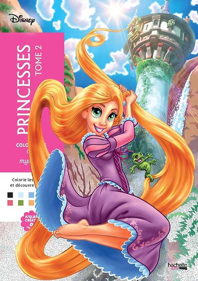 Coloriages mysteres Disney Princesses Tome 2 Раскраска Волшебный мир Диснея Принцессы Том 2 /Книги на английском языке - фото 3