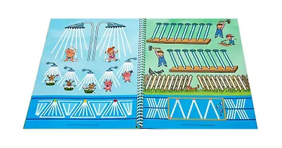 Пиши и стирай. Штриховки и обводки. Тетрадь для письма маркером для детей 4-5-6 лет - фото 6