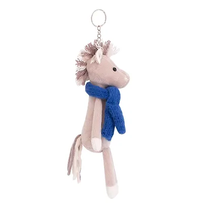 Мягкая игрушка Новый Год 2026 Коняшка Игогошка в синем шарфике (12 см) - фото 2