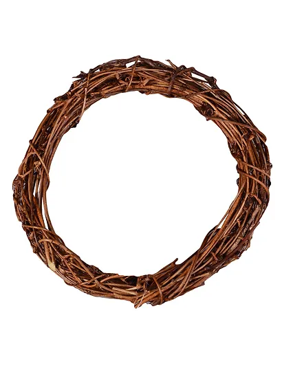 Венок из прутьев, D15 см - фото 1