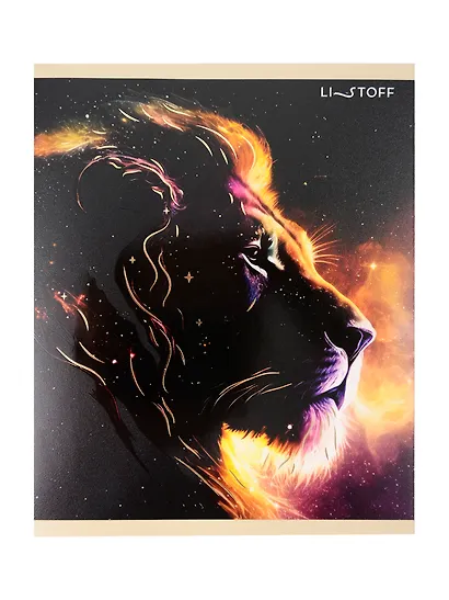 Тетрадь 48л кл. "Космические животные" мел.картон, твин-лак, тиснение фольгой Золото, ассорти - фото 4