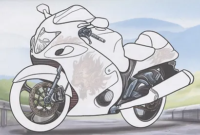 Мотоциклы (с наклейками) - фото 5