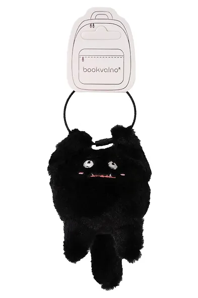 Брелок-обвес на сумку Чудик черный (плюш) (9х6) (12-202509-YSK-82) - фото 1