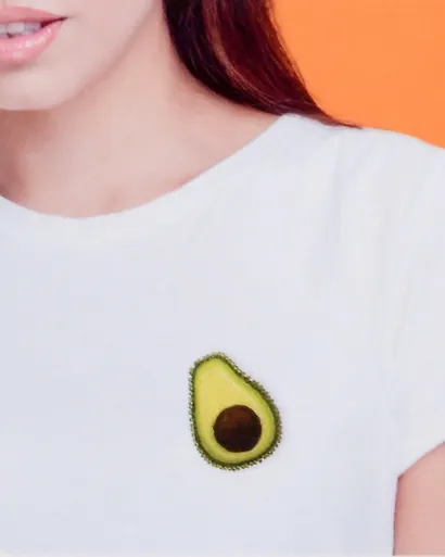 Набор для творчества Вышивка брошь "Авокадо" - фото 2