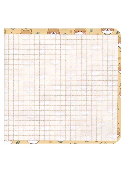 Записная книжка А6+  32л 130*130 кл. "Блокнот Kawaii (мятный)" карт.обл., мат.ламинация, выб.лак - фото 2