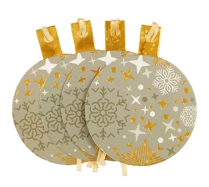 Бирки для украшения подарков "Новогодний шар", 4шт - фото 2