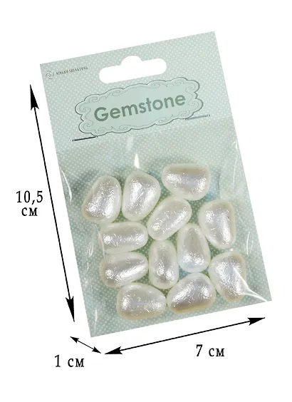 Набор для творчества Бусины 18,5*14мм 12шт пластик - фото 1