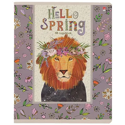 Тетрадь в клетку Альт, Hello spring, 48 листов, в ассортименте - фото 5