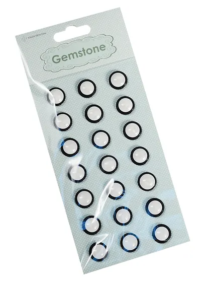 Жемчужины с метал. обводкой (21шт.) (155х71) (2000136) - фото 3