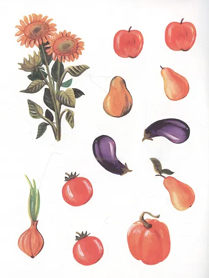 Многоразовые наклейки. Огород - фото 3