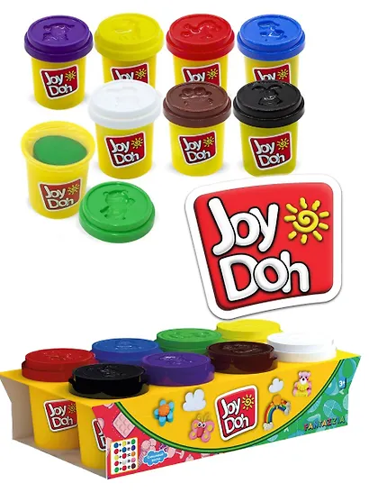 Масса для лепки Joy Doh, набор из 8 баночек с тестом, (8 х 56 г.) - фото 2