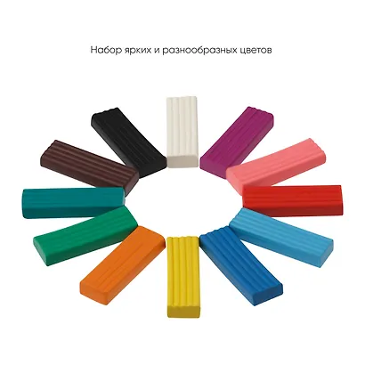 Пластилин Гамма, "Мультики", 12 цветов - фото 4