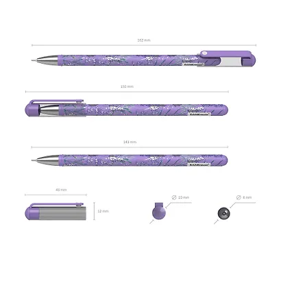 Гелевая ручка черная Lavender Stick, Erich Krause - фото 3
