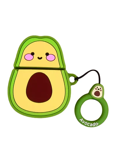 Чехол для зарядного кейса под беспроводные наушники в форме авокадо (блистер) (12-17508-PZ00877) - фото 1