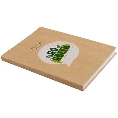 Ежедневник недат. А5 136л "Eco-friendly! №2" интегр.переплет, крафт картон, офсет - фото 2