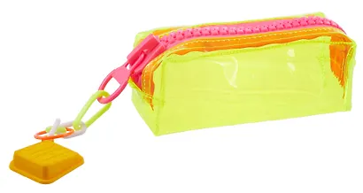 Пенал-косметичка с большой молнией "Neon combi" ПВХ, ассорти - фото 9