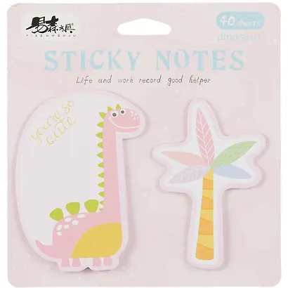 Закладки самоклеящиеся 2*40л "Дино" - фото 4