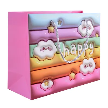 Пакет А5 18*23*10 "Cute clouds" дет., бум.мат.ламинат, горизонт., ассорти - фото 5