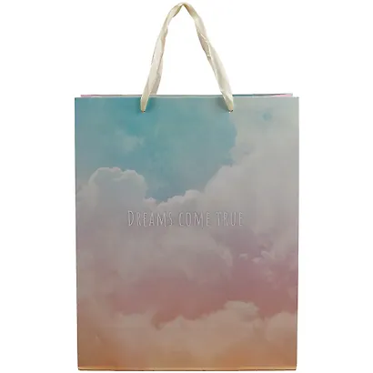 Пакет А4 32*26*10 "Облака.Basic" жен., бум.мат.ламинат - фото 2